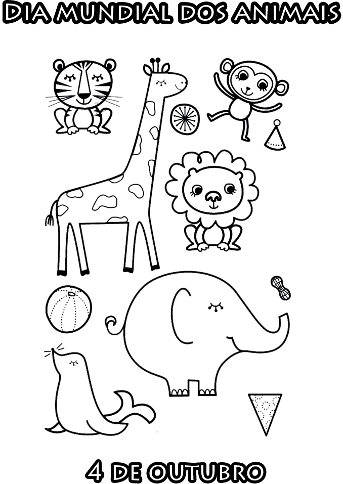 Desenhos de animais para colorir