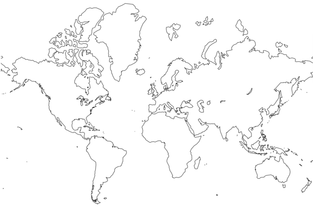 mapa de europa mudo. mapa de europa para colorear.