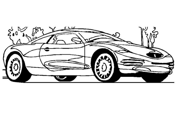 Chrysler - Carro - Desenhos para Colorir - Brinquedos de Papel