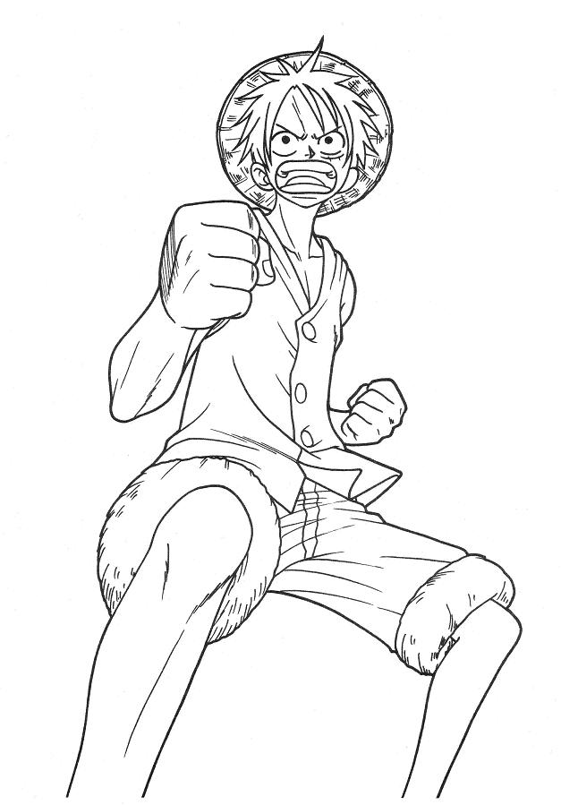 Desenho do Monkey D. Luffy