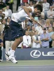 No final, Djokovic celebrou de maneira caricata, imitando Rafael Nadal nalguns movimentos. Sempre com disposição para brincadeiras, o jovem sérvio.