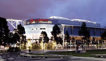 Vista exterior da Vodafone Arena, um dos palcos principais do evento australiano