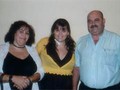 Vânia Fernandes com os seus pais
