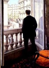 'Young man at his window' de Gustave Caillebotte