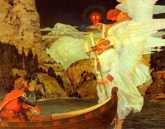'The Knight of the Holy Grail' de Frederick Judd Waugh