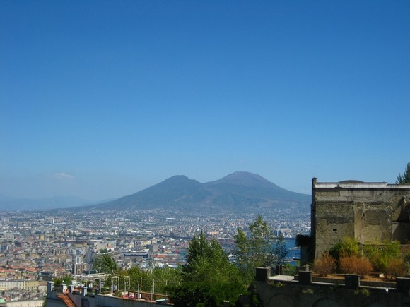 Nápoles e o Vesúvio