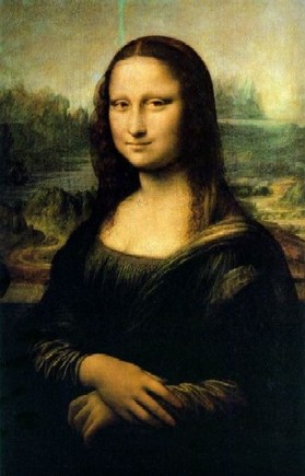 A Mona Lisa de Leonardo da Vinci, exposta no museu do Louvre, é provavelmente a pintura mais conhecida do mundo