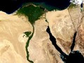 Imagem satélite da região do Delta do Nilo - Egipto