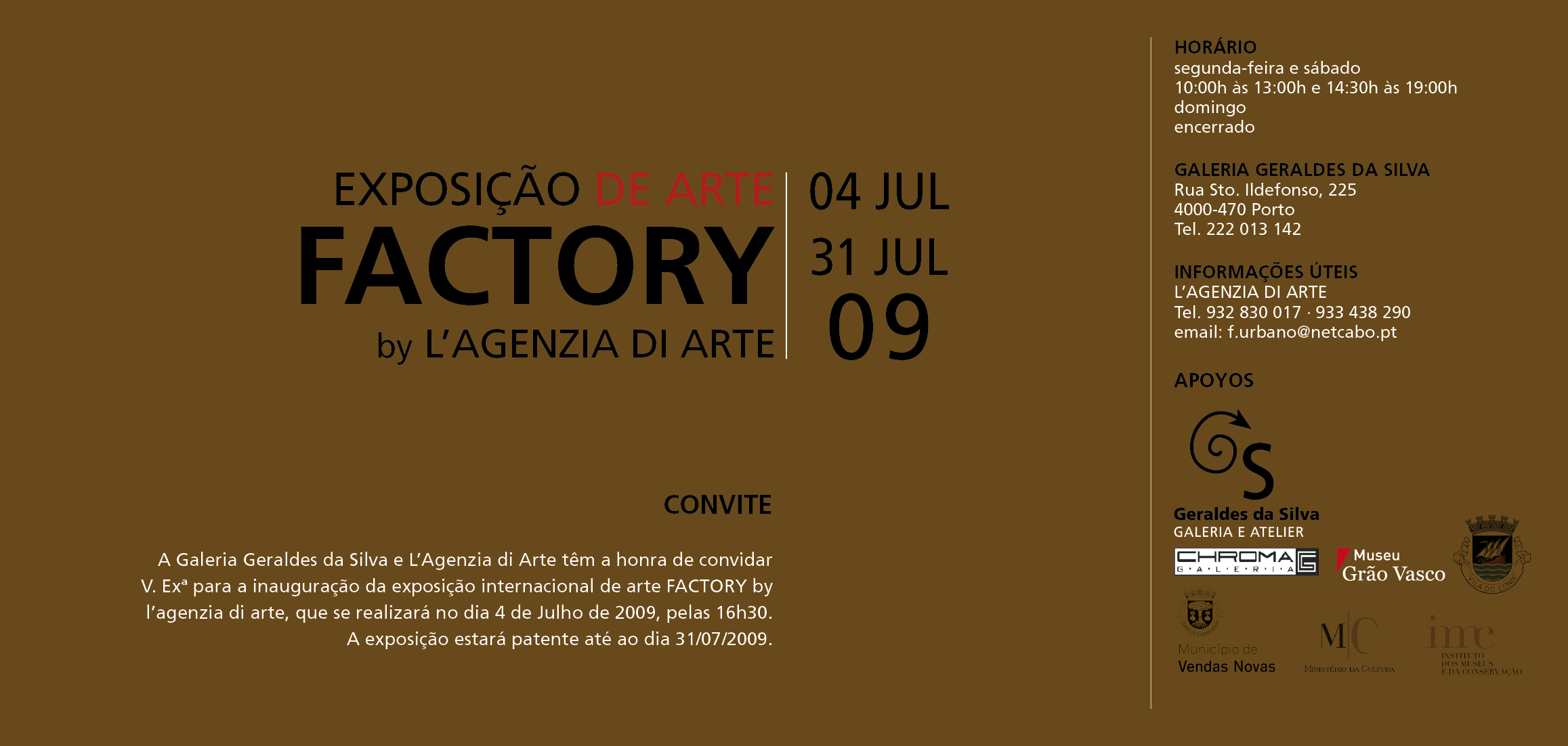 Exposição de Arte Factory - Porto VNi9QlkvQsZg36GRzmHs