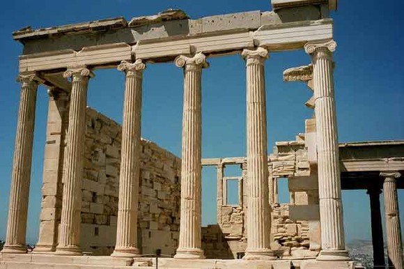 Acrópole Atenas: Erecteion (vista parcial)